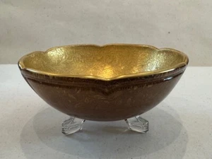 UNIQUE GILT LINED BOWL - Picture 1 of 4