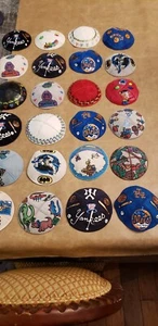 Lot of 30 Hand Painted Yarmulkah Kippah Yankees Mets Barney Elmo Tracey LOOK! - Picture 1 of 8