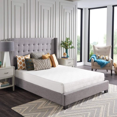 SEALY - CAMA DE ESPUMA VISCOELÁSTICA EN UNA CAJA - 8 PULGADAS, SENSACIÓN MEDIANA, TAMAÑO KING, BLANCO Foto 1 de 4