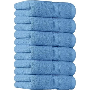 600 Large16x28 GSM Ring Combed Towels Premium Extra Hand 6Pcs Spun 100% θ - Picture 1 of 24