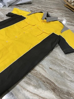 Equipo de carrera Speed Zone Bowling mecánico Top Uniforme para hombre Pit Crew talla L a cuadros Foto 1 de 4