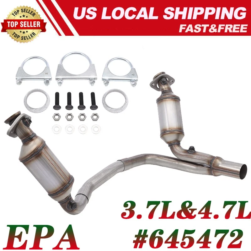 Y-pipe Catalytic Converters #645472 For Dodge Durango 3.7L&4.7L 2005-2007 EPA Foto 1 de 4