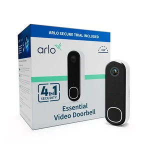 Arlo Essential Video Doorbell HD 2nd Gen 180° Wireless/Wired 1536p Smart Securit - Picture 1 of 14