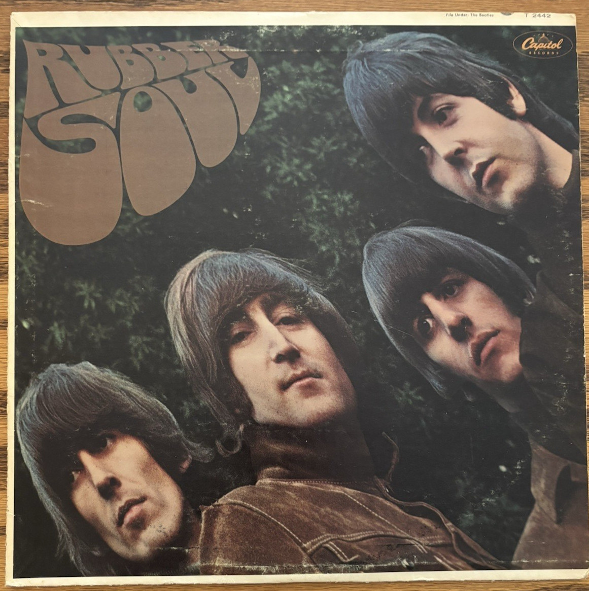 THE BEATLES RUBBER SOUL レコード LP Beatles Rubber Soul (-オデオン赤盤) OP7450PROMO ODEON
