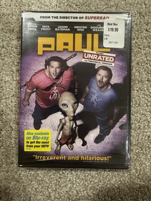 Paul (DVD, 2011) Seth Rogan Simon Pegg Nick Frost - Alien Comedy Unrated - Image 1 of 2