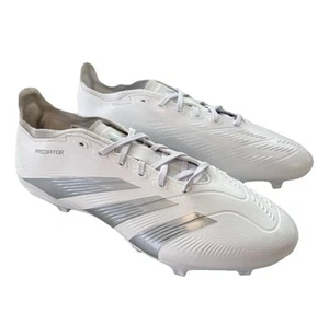 Scarpe da calcio Adidas Predator basse da terra bianche da uomo taglia UK 10 nuove  - Foto 1 di 7
