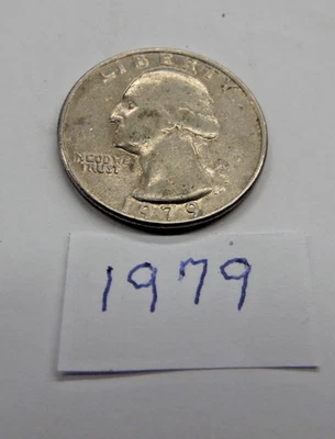 FOUND THIS YEAR A 46-YEAR-OLD 1979 USA QUARTER CIRCULATED ANY ERRORS? - Image 1 of 2