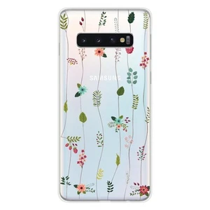 Coque en silicone imprimée compatible Samsung Galaxy S10 5G Montée de fleurs - Photo 1 sur 6