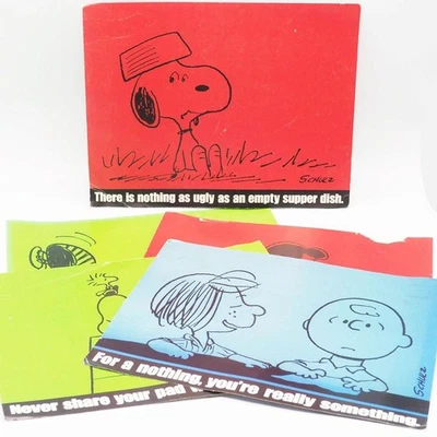 Erdnüsse Snoopy Charlie Brown Plakate 10x13 Alte Kalenderseiten - Bild 1 von 4
