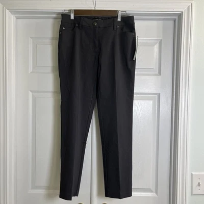 Zac & Rachel Dark Charcoal Gray Tapered Leg Dress Pants Sz 6 Petite 6P - Image 1 of 4