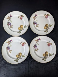 Piatti da portata vintage (4) Royal Worcerster bordo oro porcellana fine 8" 1961 come nuovi - Foto 1 di 11