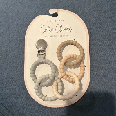 & Rose Cutie Clinks Mordedor Accesible Masticable Juguete para Bebés Neutro Envío Gratis Foto 1 de 2