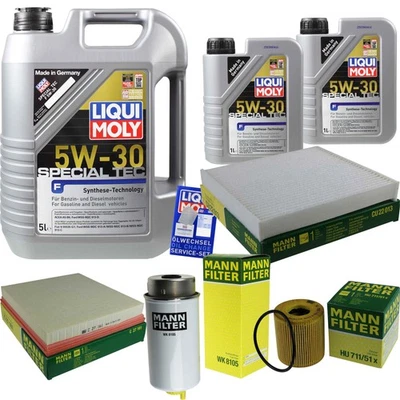 LIQUI MOLY, MANN-FILTER KIT INSPECCIÓN FILTRO LIQUI MOLY ACEITE 7L 5W-30 para Ford Transit Bus