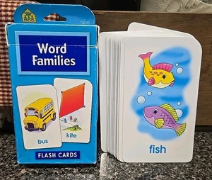 Scheda Flash Zona Scuola Parole Famiglie Lettura Educativa Mirino (Carte Mancanti) - Foto 1 di 5