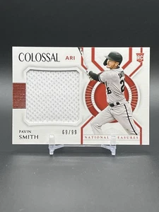 2021 Panini National Treasures Colossal Materials /99 Pavin Smith Rookie RC - Picture 1 of 2