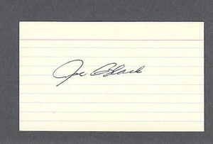 Joe Black signed baseball index card 1924-2002 - Imagen 1 de 1