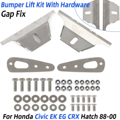 Bumper Lift Kit For 88-00 Honda Civic EK EG CRX Gap Fix With Hardware Rear Hatch Foto 1 de 4
