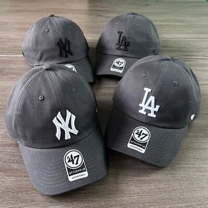 Mens Womens 47 Mens Vintage Baseball Cap Baseball Team Logo Snapback Hat - Picture 1 of 32
