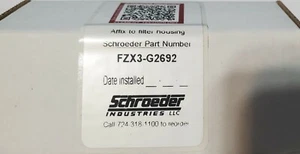 FZX3G2692, Schroeder, Hydraulic Filter - Picture 1 of 3