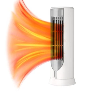 1000W Portable Electric Space Heater Ceramic Tower Hot Air Fan for Indoor Room - Picture 1 of 12