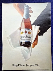 König Pilsener, KöPi, originale Bier Werbung aus 1970 - Bild 1 von 1
