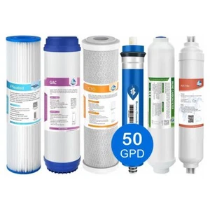 3/4/5/6 Stage 50 GPD Reverse Osmosis Water Filter Drinking Purifier Replacement - Picture 1 of 17