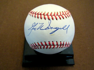 GIL MCDOUGALD 5 X WSC NEW YORK YANKEES 51 ROY FIRMADO AUTOMÁTICO VINTAGE BÉISBOL JSA  Foto 1 de 3