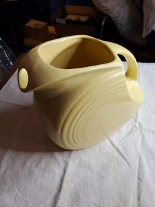 Sunflower Yellow Homer Laughlin Fiesta Ware Water Pitcher 7.25" Tall - Picture 1 of 4
