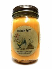 Chicken S#@t 16 Ounce Country Jar Handmade Soy Candle