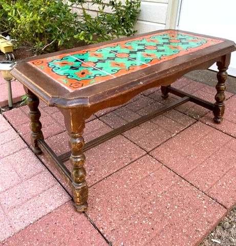 California Tile Top Coffee Table, Spanish Revival, Taylor, Tudor, Catalina? Cover