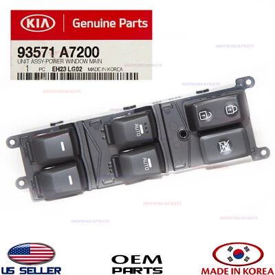 Interruptor principal ventana puerta delantera izquierda original ⭐OEM⭐ KIA FORTE 2014-2018 Foto 1 de 3