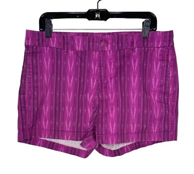 Pantalones Cortos Mujer Gap Chinos Elastizados Púrpura Rayas Verano Informales Talla 12 Grandes Foto 1 de 4