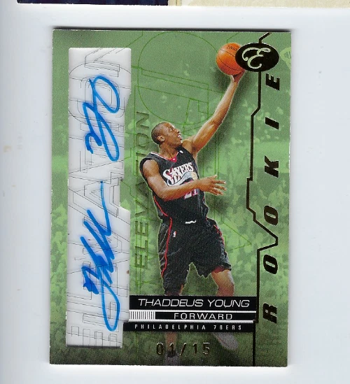 THADDEUS YOUNG 2008 TOPPS ELEVATION #RW-TY SP AUTO AUTOGRAPH RC ROOKIE 1/15 - Image 1 of 1