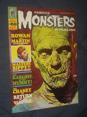 FAMOUS MONSTERS # 58   Great Gogos MUMMY cover .    VF — 第 1/3 张图片