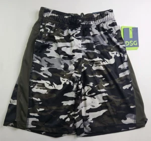 DSG Youth Boys Cloud Camo Forest 8" Performance Athletic Fit Shorts Size M - Picture 1 of 5