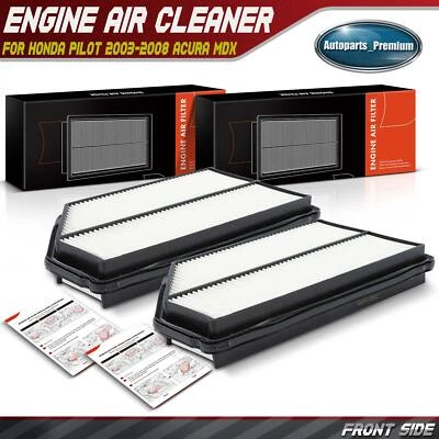 2x Engine Air Filter for Honda Pilot 2003-2008 Acura MDX 2001 2002-2006 V6 3.5L - Image 1 of 4