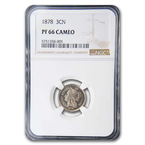 1878 Three Cent Nickel PF-66 Cameo NGC - SKU#185627 Cover
