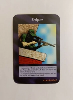 INWO Illuminati New World Order SNIPER 1995 - Unlimited Edition Card Game Carta - Bild 1 von 2
