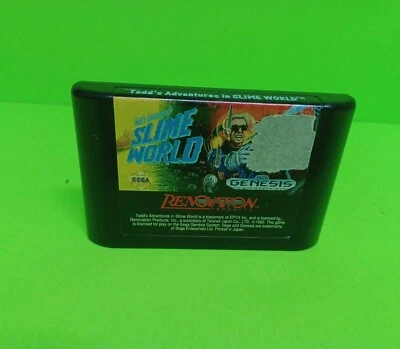 Todd's Adventures in Slime World (Sega Genesis, 1991) Game Blockbuster Rare! - Image 1 of 4