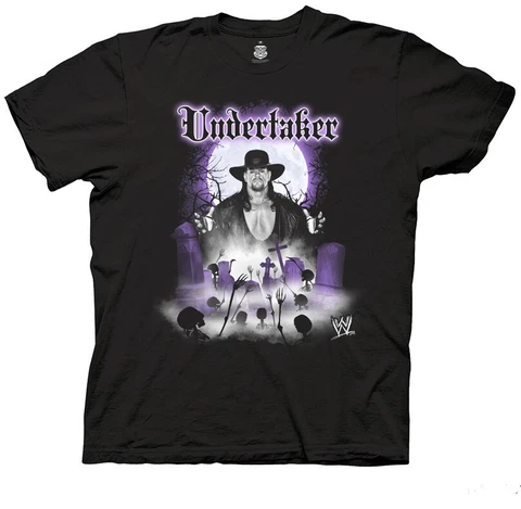 Undertaker Graveyard WWE Official Mens Black T-Shirt Cover