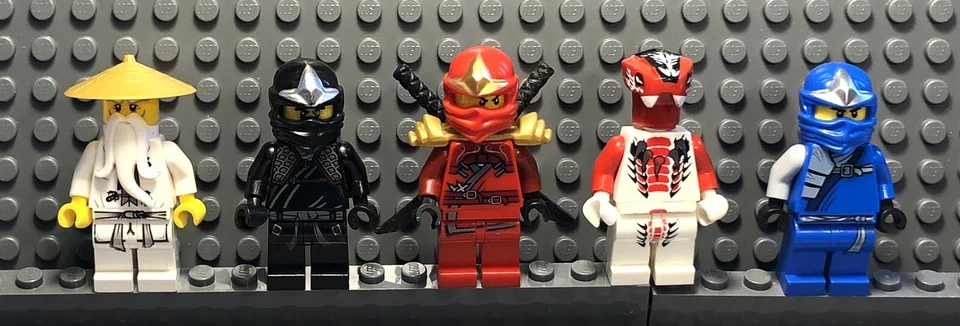 LEGO 5 Minifiguras Ninjago Rise of the Snakes Wu Sensei Cole Jay Zai Fang-Suei Foto 1 de 1