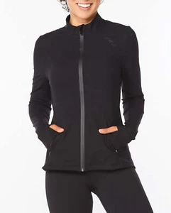 New 2XU Women’s Form Running Jacket Large Black WR6457a - Picture 1 of 7
