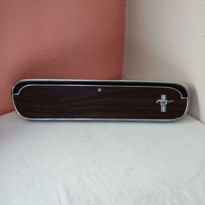 1965 Mustang Fastback GT Coupe Convertible Wood Grain Glove Box Mint Condition - Image 1 of 4