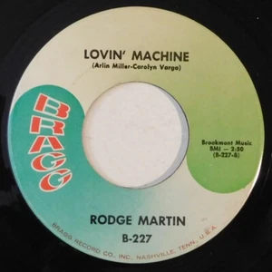 RODGE MARTIN Lovin Machine, When She Touches Me BRAGG 45 northern soul dancer - Picture 1 of 4