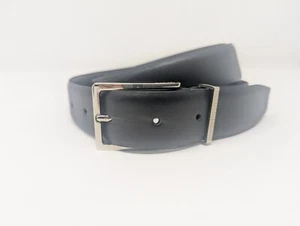 NUEVO CON ETIQUETAS TUMI Cinturón de Cuero Genuino Negro * Talla 44 * 15447NSD - Imagen 1 de 5