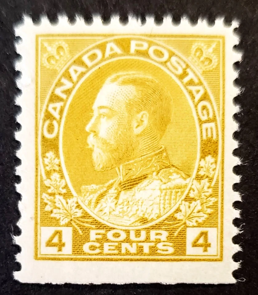 Estampillas Canadá Como Nuevas: #110 4c Olive Bistre Almirante Como Nuevas Foto 1 de 2