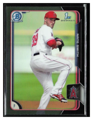 2015 Bowman Chrome Prospects Asia Black Ref #BCP90 Nate Smith - Image 1 of 2