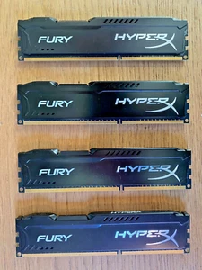 HYPER X FURY 16GB (4x4GB Kit) DDR3 RAM HX318C10FBK2/8 - Afbeelding 1 van 3