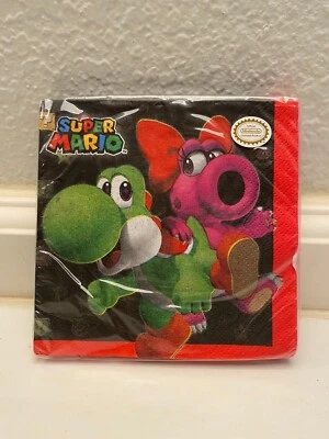 Amscan超级马里奥生日派对饮料纸餐巾纸16张 — 第 1/2 张图片