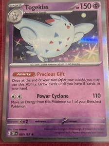 HOLO Pokémon TCG Togekiss SV03: Obsidian Flames 085/197 Holo Rare - Picture 1 of 5